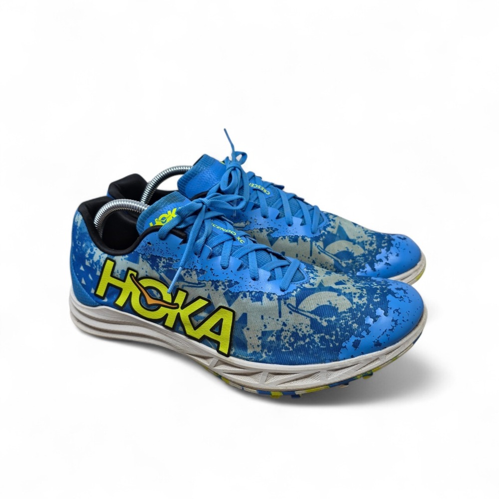 Hoka Crescendo XC Track Spikes Racing Shoes‎ Men's 12 Women's 13.5 Blue 1141272